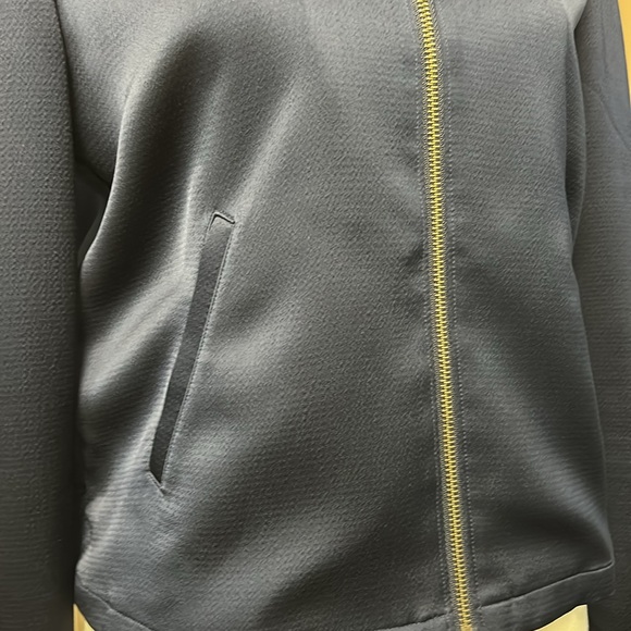 hinge Satin Bomber Jacket - Picture 3 of 10